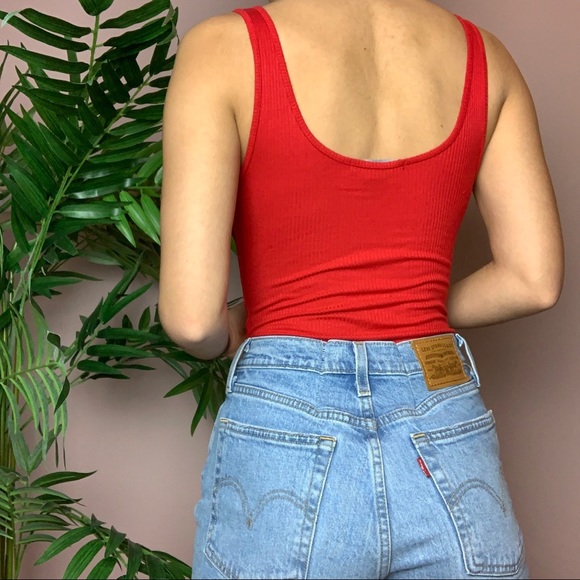 Forever21 Ribbed TANK TOP BODYSUIT - Picture 4 of 10